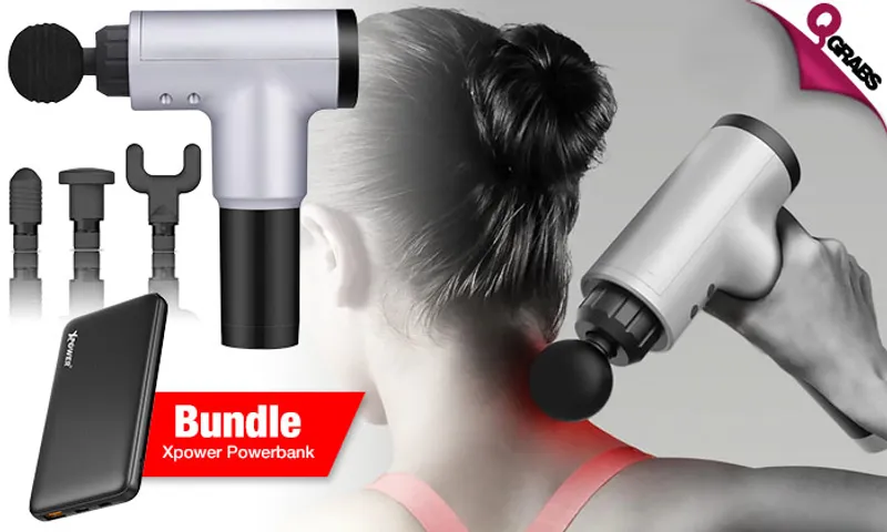 Rechargeable Massage Gun + Powerbank!